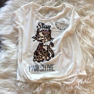 Cute jaguar sequence flip shirt!!